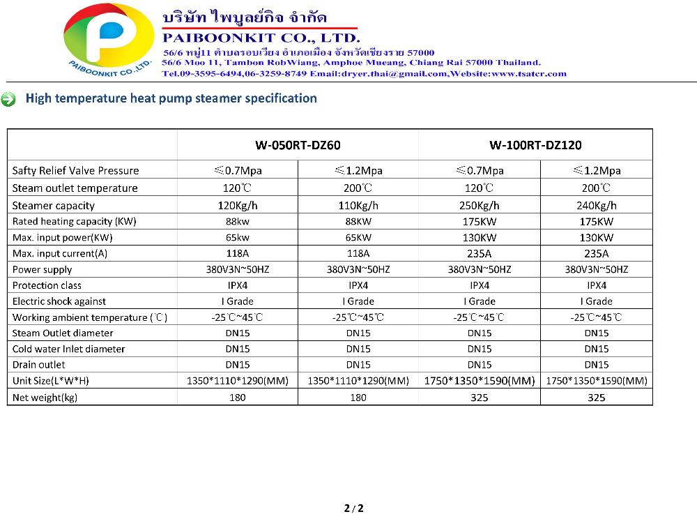 Heat Pump Steamer